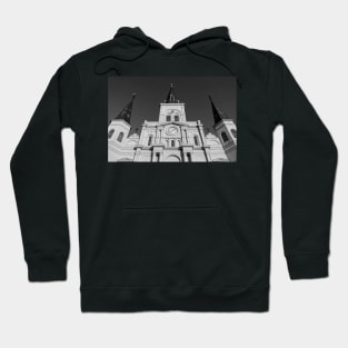 Saint Louis Cathedral Spires B+W Hoodie